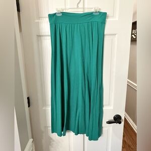 New York & Company Teal Maxi Skirt